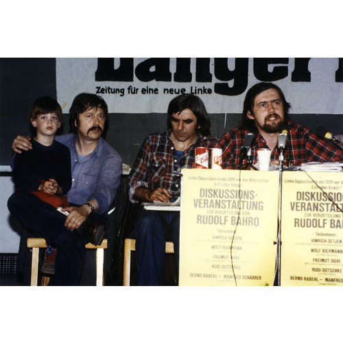 mit Rudi Dutschke und Jürgen Fuchs 1977